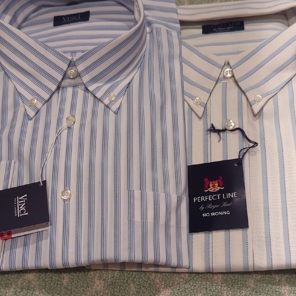 Men's Blue Striped Shirt